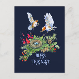 Woodland Treasures Bless This Nest Housewarming Briefkaart