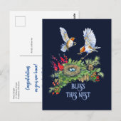 Woodland Treasures Bless This Nest Housewarming Briefkaart (Voorkant / Achterkant)