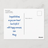 Woodland Treasures Bless This Nest Housewarming Briefkaart (Achterkant)