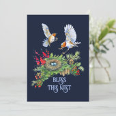 Woodland Treasures Bless This Nest Housewarming Kaart (Staand voorkant)