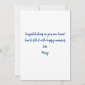 Woodland Treasures Bless This Nest Housewarming Kaart (Achterkant)