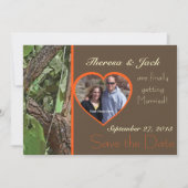 Woodland Tree Bark Bewaar de datum Save The Date (Voorkant)