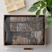 Woodland Tree Silhouette op het schuurbord Tissuepapier (Geschenk)