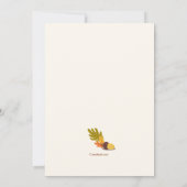 Woodland Tree Stump Birthday Invitation Kaart (Achterkant)