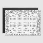 Woodland Trees 2026 Calendar Personalized Magnet (Voorkant / Achterkant)