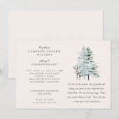 Woodland Trees Celebration of LIfe Kaart (Voorkant / Achterkant)