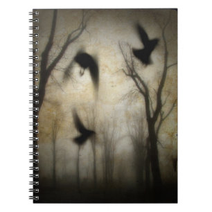 Woodland Trees Crows Notitieboek