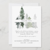Woodland Trees rouwbegrafenis dank u Bedankkaart (Voorkant)