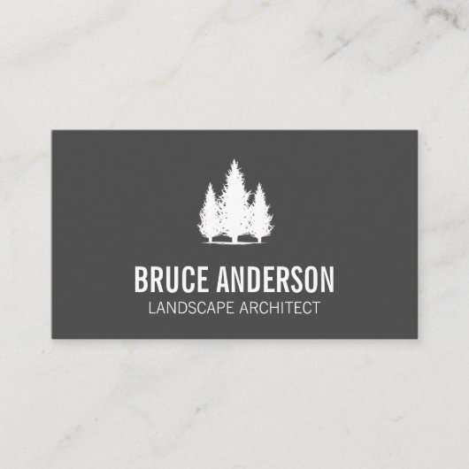 Woodland Trees Visitekaartje (Voorkant)