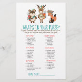 Woodland Tribal Boho Wat zit er in je Purse Game (Voorkant)