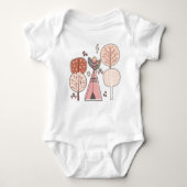 Woodland Tribal Native American Seamless Pattern Romper (Voorkant)