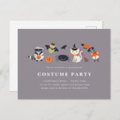 Woodland Trick of Treers Uitnodiging Briefkaart (Voorkant / Achterkant)