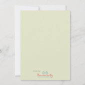 Woodland Twin Baby shower Invitation Kaart (Achterkant)