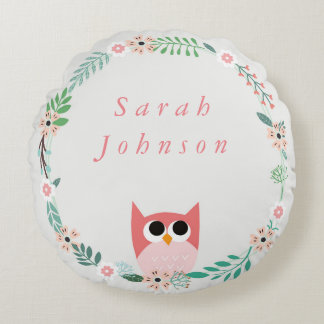 Woodland Uil Ronde Kwekerij Kussen