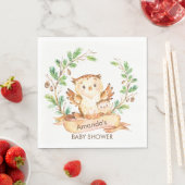 Woodland Uilen Baby shower Papieren servetten (Insitu)
