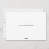 Woodland varens dennenappel donkergroen feestdagenkaart (Achterkant)