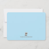 Woodland verjaardagsfeestje kaart (Achterkant)