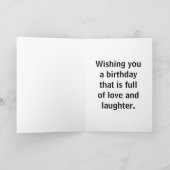 Woodland verjaardagsfeestje kaart (Binnen)