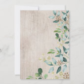 Woodland Virtual Baby shower Forest Zoom Party Kaart (Achterkant)