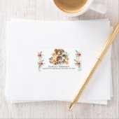 Woodland vrienden Baby shower Adres Label (Insitu)