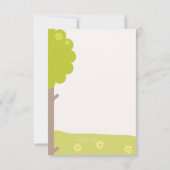 Woodland Vrienden Dank u kaart (Achterkant)