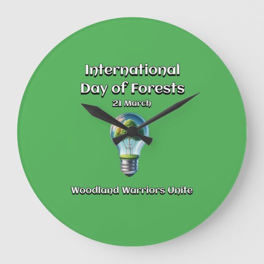 Woodland Warriors Unite. Dag van de bossen (IDF) Grote Klok (Voorkant)
