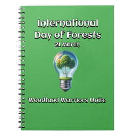 Woodland Warriors Unite. Dag van de bossen (IDF) Notitieboek