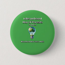 Woodland Warriors Unite. Dag van de bossen (IDF) Ronde Button 5,7 Cm