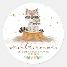 Woodland Wasbeer Baby Shower Welkom