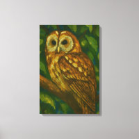 Woodland Watcher - Realistische uil kunst