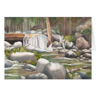 Woodland Waterfall Blank