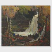 Woodland Waterfall Canada Landschap door Tom Thoms Cadeaupapier (Vlak)