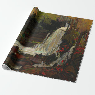 Woodland Waterfall Canada Landschap door Tom Thoms Cadeaupapier