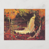 Woodland Waterfall, fijn kunstschilderij, Briefkaart (Voorkant)