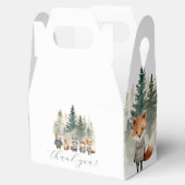 Woodland Waterverf Baby shower Bedankdoosjes (Geopend)
