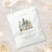 Woodland Waterverf Baby shower Bedankzakje (Geknipt)