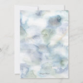 Woodland Waterverf Bloemen Baby shower Jongen Kaart (Achterkant)