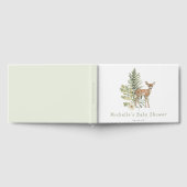 Woodland Waterverf Deer Baby shower Gastenboek (Volledig)