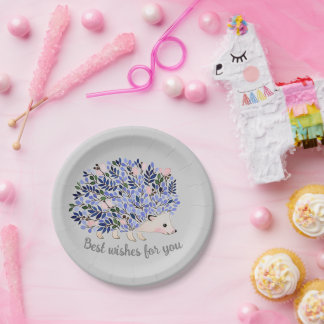 Woodland Waterverf Hedegel Papieren Bordje