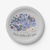 Woodland Waterverf Hedegel Papieren Bordje (Voorkant)