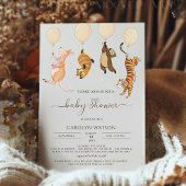 Woodland Waterverf Kangaroo Baby shower Kaart