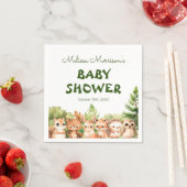 Woodland Waterverf Leuke Dieren Servet (Insitu)