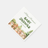 Woodland Waterverf Leuke Dieren Servet (Hoek)