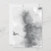 Woodland Waterverf Mountain bruiloft uitnodiging (Achterkant)