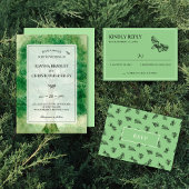 Woodland Weddenschap Waterverf Oak Boom Kaart