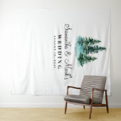 Woodland Wedding Backdrop, Photo Booth Prop Wandkleed (In Situ (horizontaal))