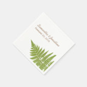Woodland Wedding Fern Napkins Servet (Hoek)