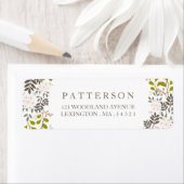 Woodland Wedding Floral retouradres Etiket (Insitu)