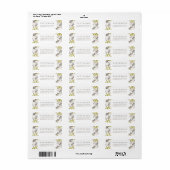 Woodland Wedding Floral retouradres Etiket (Full Sheet)