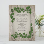 Woodland Wedding Invitation Kaart (Staand voorkant)